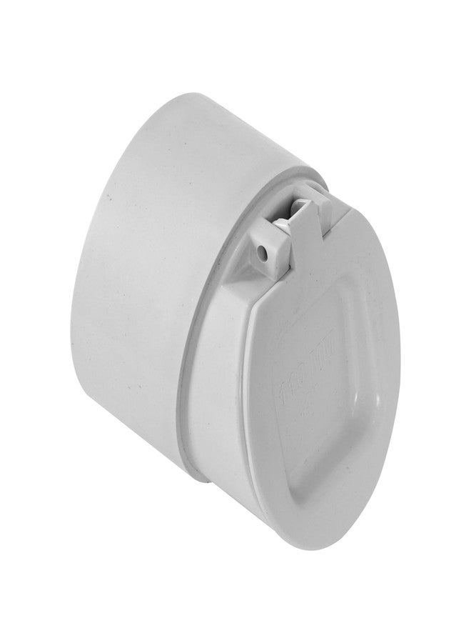 LUXART PVC Drain Backflow Valve 90MM (3 inch) - Premium Anti-Rat, Anti-Cockroach & Anti-Snake Non-Return Water Valve with Strainer Cap for Bathroom & Outdoor Drains - Image 1